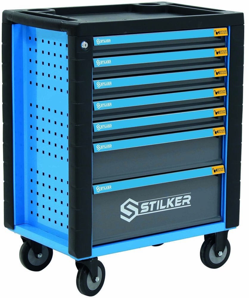 Carro de Oficina STILKER 7 Gavetas com 273 Ferramentas em Módulos de Espuma Carro de Oficina STILKER 7 Gavetas com 273 Ferramentas em Módulos de Espuma