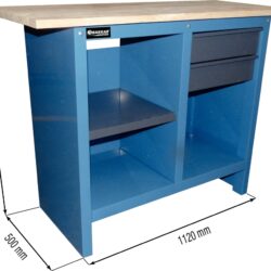 Bancada de Trabalho DRAKKAR 1120x500mm 500kg 2 Gavetas - Image 2