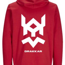 Sweatshirt DRAKKAR Vermelha Unissexo Tamanho XL com Logo Branco - Image 2