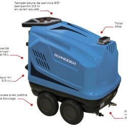 Lavadora de Alta Pressão Água Quente SCHNEIDER 380 V 160 bar 14 L/min - Image 2