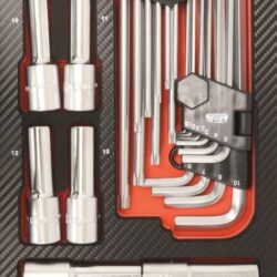 Módulo de Espuma DRAKKAR 31 Peças Hex Torx e Chaves de Caixa 1/2″