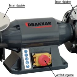 Esmeriladora de Bancada DRAKKAR 230V 520W 150mm Mó/Mó - Image 2