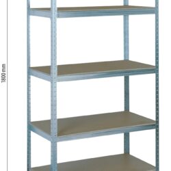 Estante Metálica STILKER 5 Prateleiras 1800x850x350mm 1250kg - Image 2