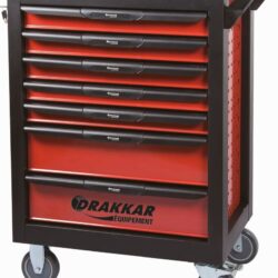 Carro de Oficina DRAKKAR 7 Tiroiros com 237 Ferramentas