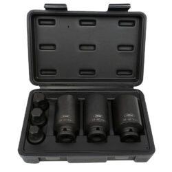 Conjunto de 6 Chaves de Caixa e Pontas Hexagonais de Impacto JBM 1/2 Polegadas
