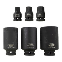 Conjunto de 6 Chaves de Caixa e Pontas Hexagonais de Impacto JBM 1/2 Polegadas - Image 6