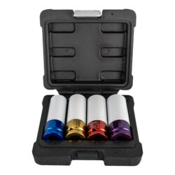 Conjunto de 4 Chaves de Caixa de Impacto JBM 1/2 Polegadas para Rodas
