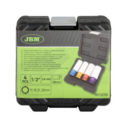 Conjunto de 4 Chaves de Caixa de Impacto JBM 1/2 Polegadas para Rodas - Image 6