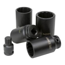 Conjunto de 8 Chaves de Caixa e Pontas XZN de Impacto JBM 1/2 Polegadas - Image 6