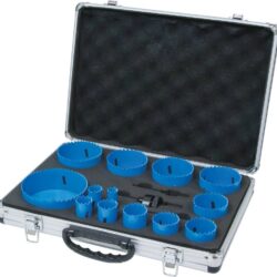Conjunto de Serras Cranianas HSS Bi-Metal 16 a 102mm 18 Peças
