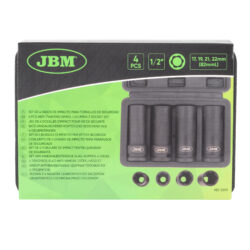 Conjunto de 4 Chaves de Caixa de Impacto JBM 1/2 Polegadas para Parafusos de Segurança - Image 5