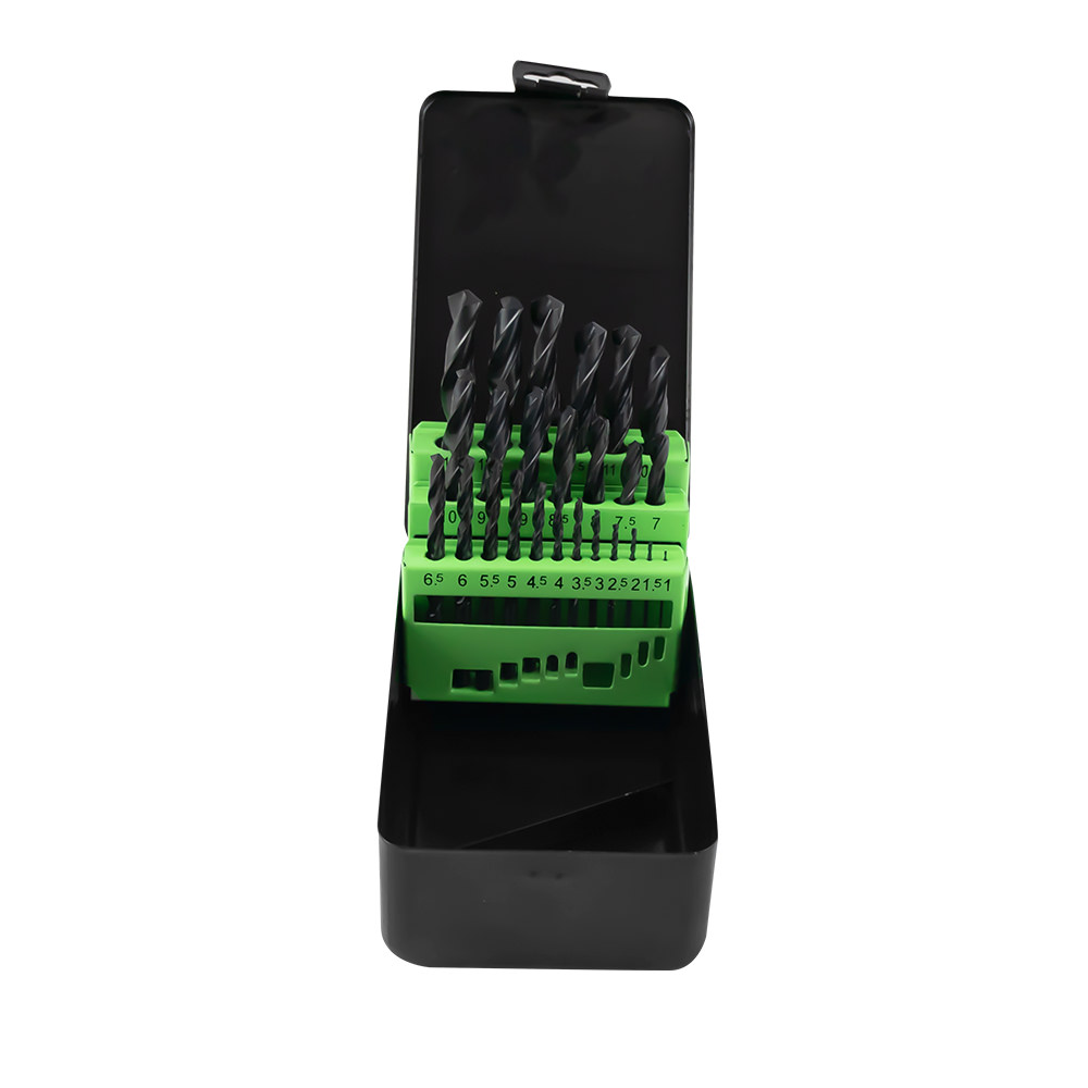 Estojo de Brocas Helicoidais JBM 1-13mm HSS 4241 Preto 25 Peças
