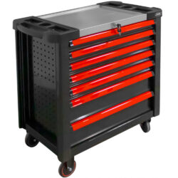 Carro de Ferramentas JBM XL 7 Gavetas Vermelho 980x510x984mm
