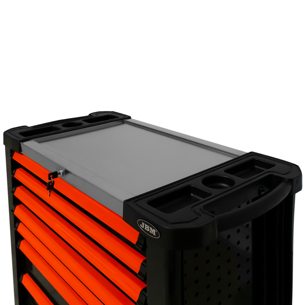 Carro de Ferramentas JBM XL 7 Gavetas Vermelho 980x510x984mm