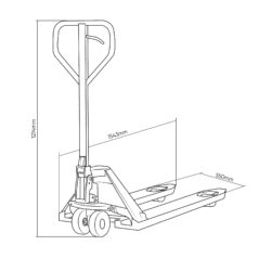 Porta-Paletes Manual de Elevação Rápida JBM 2500kg - Image 2