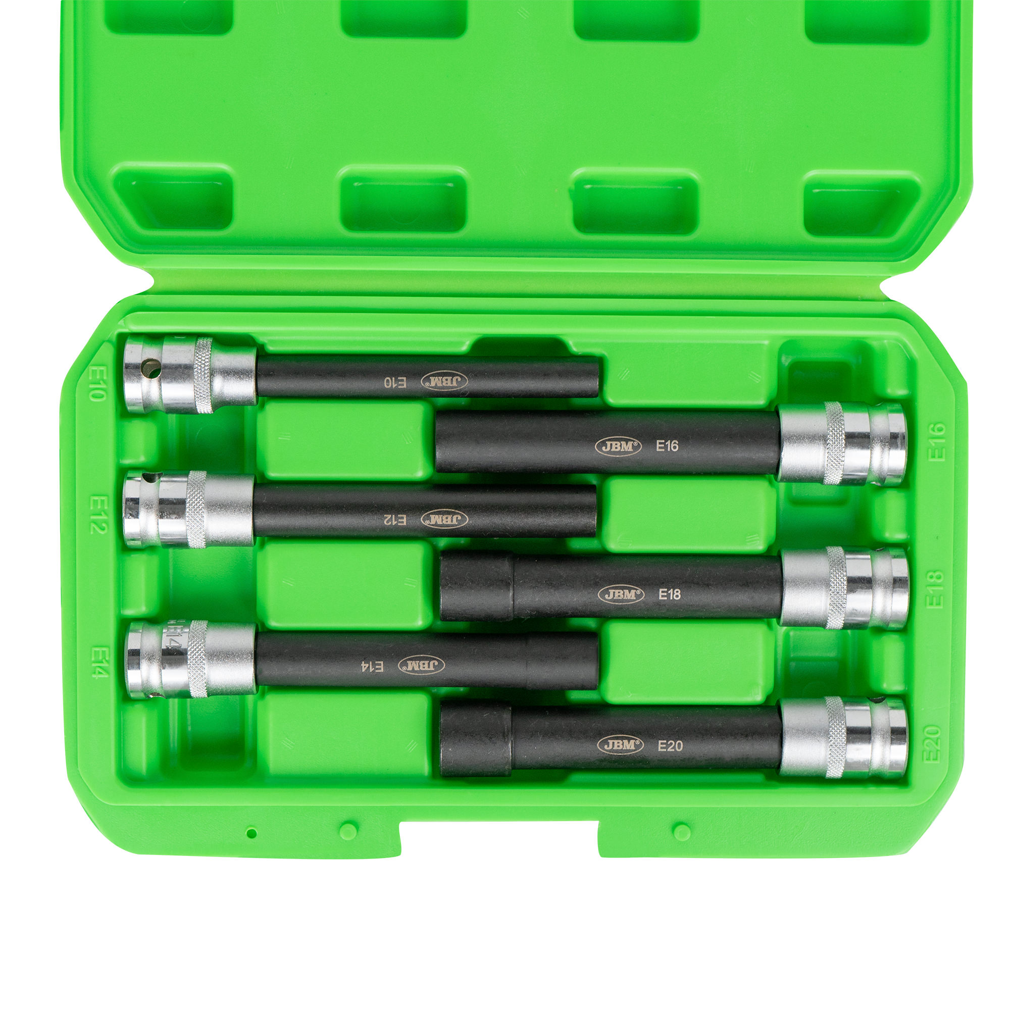 Set de 6 Chaves de Caixa Torx Tipo E Extra Longas 1/2" JBM