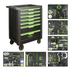 Carro de Ferramentas com Kit de Calado 7 Gavetas JBM 250 Peças