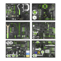 Carro de Ferramentas com Kit de Calado 7 Gavetas JBM 250 Peças