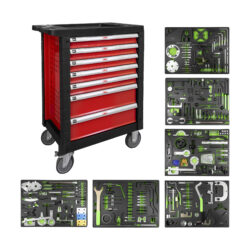 Carro de Ferramentas com Kits de Calado 7 Gavetas JBM