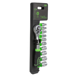 Conjunto de Roquete 1/4" JBM com 10 Vasos Hexagonais 72 Dentes 145mm