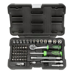 Estojo de Ferramentas JBM 56 Peças 1/4″ Hexagonal