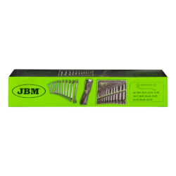Set 12 Chaves Estrela Acodadas JBM 54119 12 Peças Aço Cromo-Vanádio