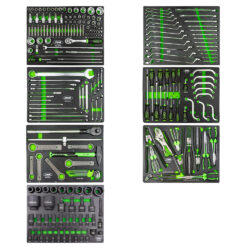 Set de Ferramentas para Reparação de Camiões JBM 224 Peças 7 Módulos
