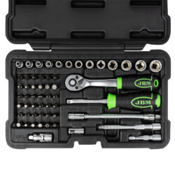 Estojo de Ferramentas JBM 56 Peças 1/4" 12 Cantos - Image 3