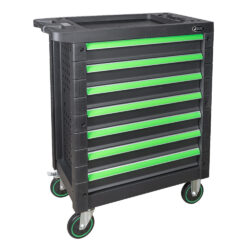 Carro de Ferramentas JBM 7 Gavetas 300kg Verde