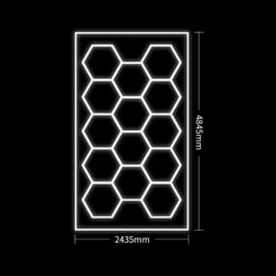 Conjunto de Luzes LED Hexagonais JBM 54805 83640lm 615W 6500K - Image 2