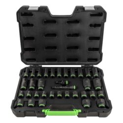 Conjunto de 34 Peças de Impacto JBM 1/2 Polegadas com Chaves de Caixa Hexagonais Longas