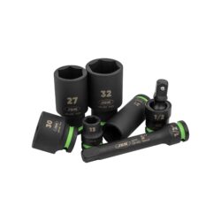 Conjunto de 34 Peças de Impacto JBM 1/2 Polegadas com Chaves de Caixa Hexagonais Longas - Image 4