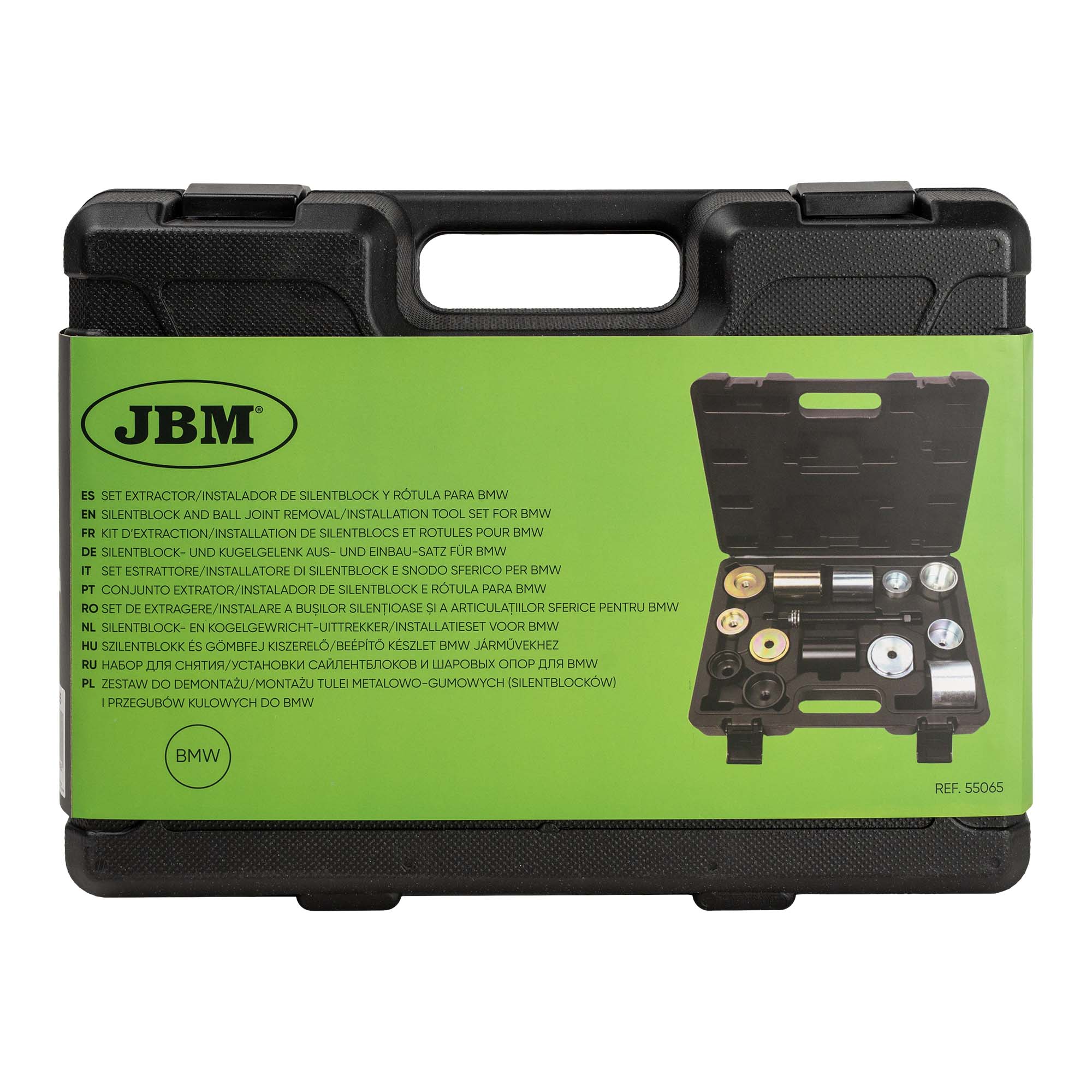 Jogo Extrator e Instalador de Silentblocks e Rótulas JBM para BMW 14 Peças