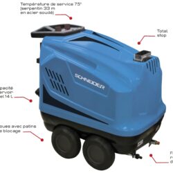 Lavadora de Alta Pressão Água Quente SCHNEIDER 230 V 150 bar 9 L/min - Image 2