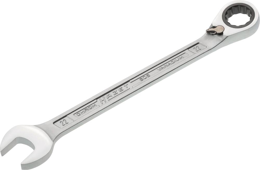 Chave mista de roquete articulada HAZET 22mm com inversor