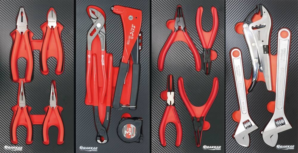 Carro de Ferramentas DRAKKAR XXL 7 Gavetas com 254 Ferramentas