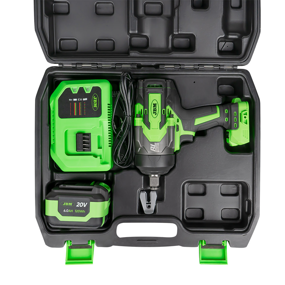 Pistola de Impacto Brushless JBM 3/4" 20V 1800Nm com Mala