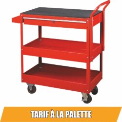 Carrinho de Oficina Metálico DRAKKAR 3 Prateleiras e 1 Tiroir 935x395x956mm