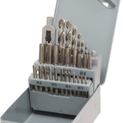 Jogo de Machos e Brocas DRAKKAR M3 a M12 29 Peças