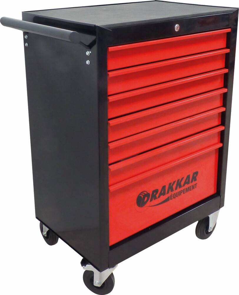 Carro de Ferramentas DRAKKAR 7 Gavetas com 180 Ferramentas em Módulos de Carbono