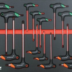 Carro de Ferramentas Equipado DRAKKAR 7 Gavetas com 162 Ferramentas em Módulos de Carbono
