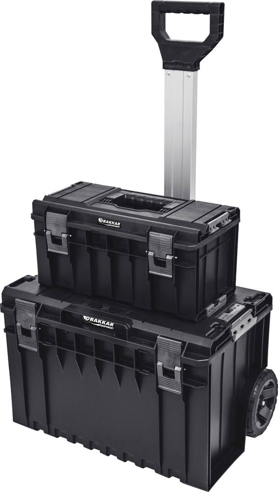Carro de Ferramentas Modular DRAKKAR COBOX 2 Caixas de Arrumação 600x460x765mm
