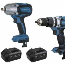 Pack SCHNEIDER 20V Berbequim 65Nm + Chave de Impacto 800Nm + Rebarbadora 125mm