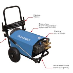 Lavadora de Alta Pressão Água Fria SCHNEIDER 380V 200 bar 15 l/min com Mangueira 10m - Image 2
