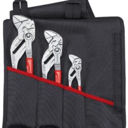 Jogo de Alicates-Chave KNIPEX 3 Peças 150/250/300mm com Bolsa