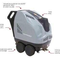Lavadora de Alta Pressão Água Quente SCHNEIDER 200 Bar 21L/min Trifásica 380V - Image 2