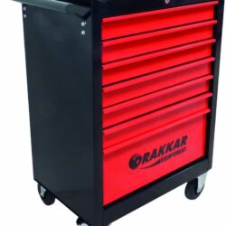 Carro de Ferramentas DRAKKAR 7 Gavetas com 176 Peças e Módulos de Carbono