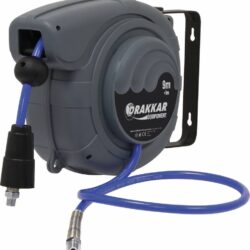 Enrolador Automático Orientável de Mangueira de Ar DRAKKAR Poliuretano 12 bar 8x12mm 9+1m 1/4 Pol.