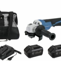 Pack SCHNEIDER 20V Berbequim Brushless 65Nm + Rebarbadora 125mm 2x5Ah