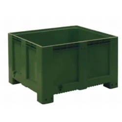 Contentor Plástico Liso Verde ND5049 610 Litros 600kg